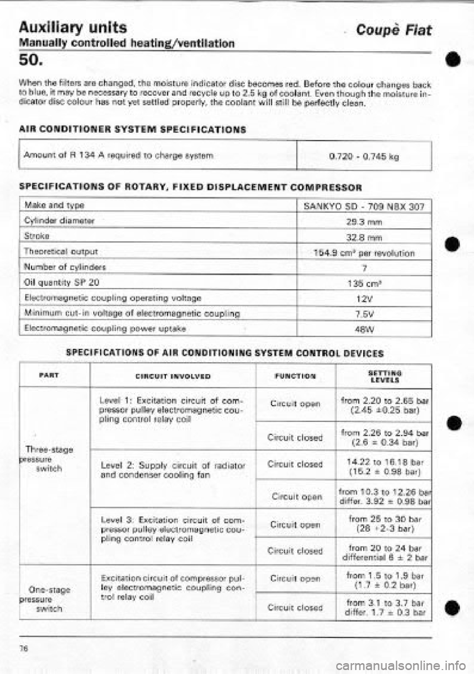 FIAT COUPE 1995  Workshop Manual 