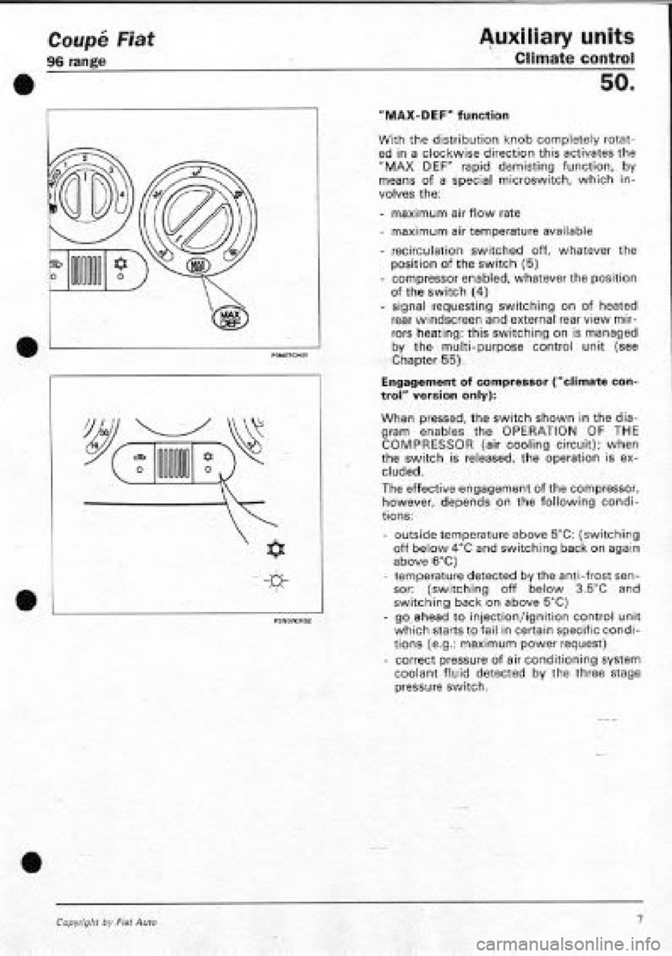 FIAT COUPE 1995  Workshop Manual 