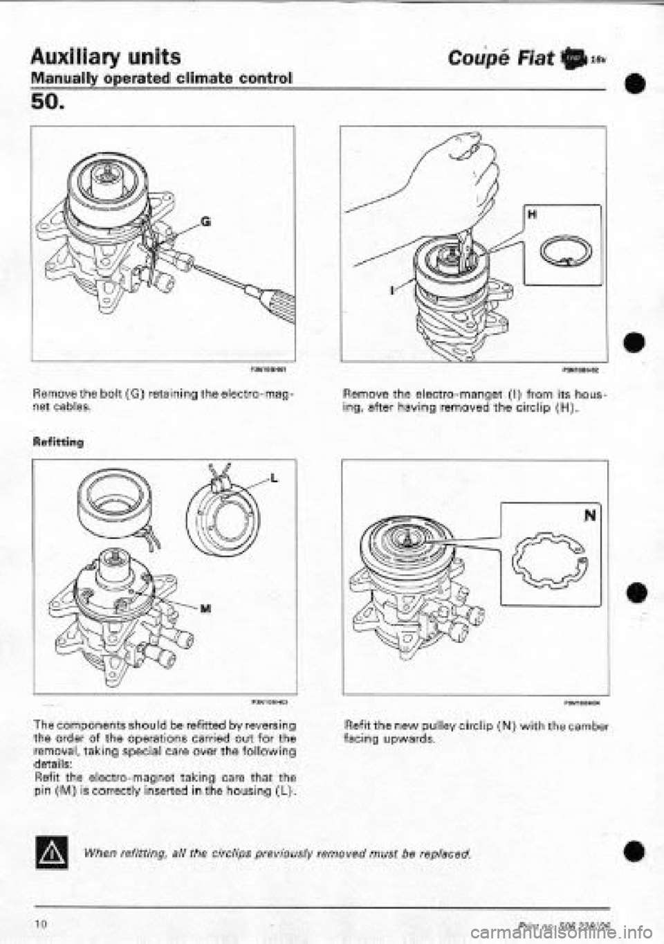 FIAT COUPE 1995  Workshop Manual 