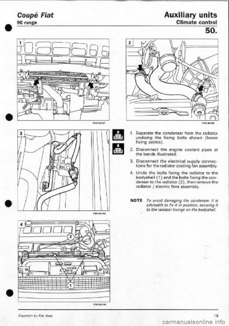 FIAT COUPE 1995  Workshop Manual 