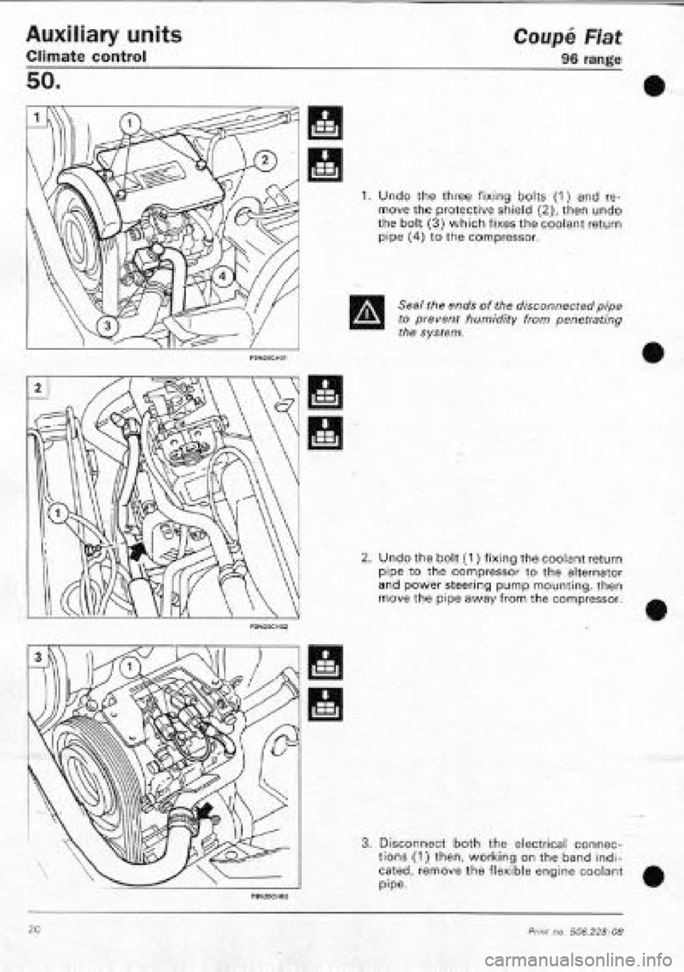 FIAT COUPE 1995  Workshop Manual 