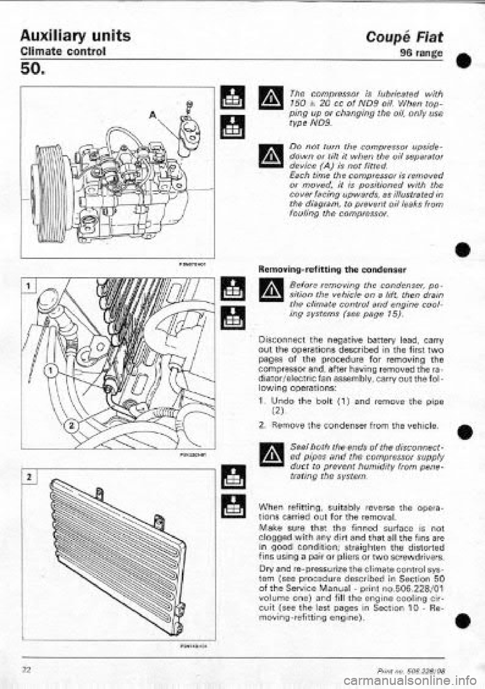 FIAT COUPE 1995  Workshop Manual 
