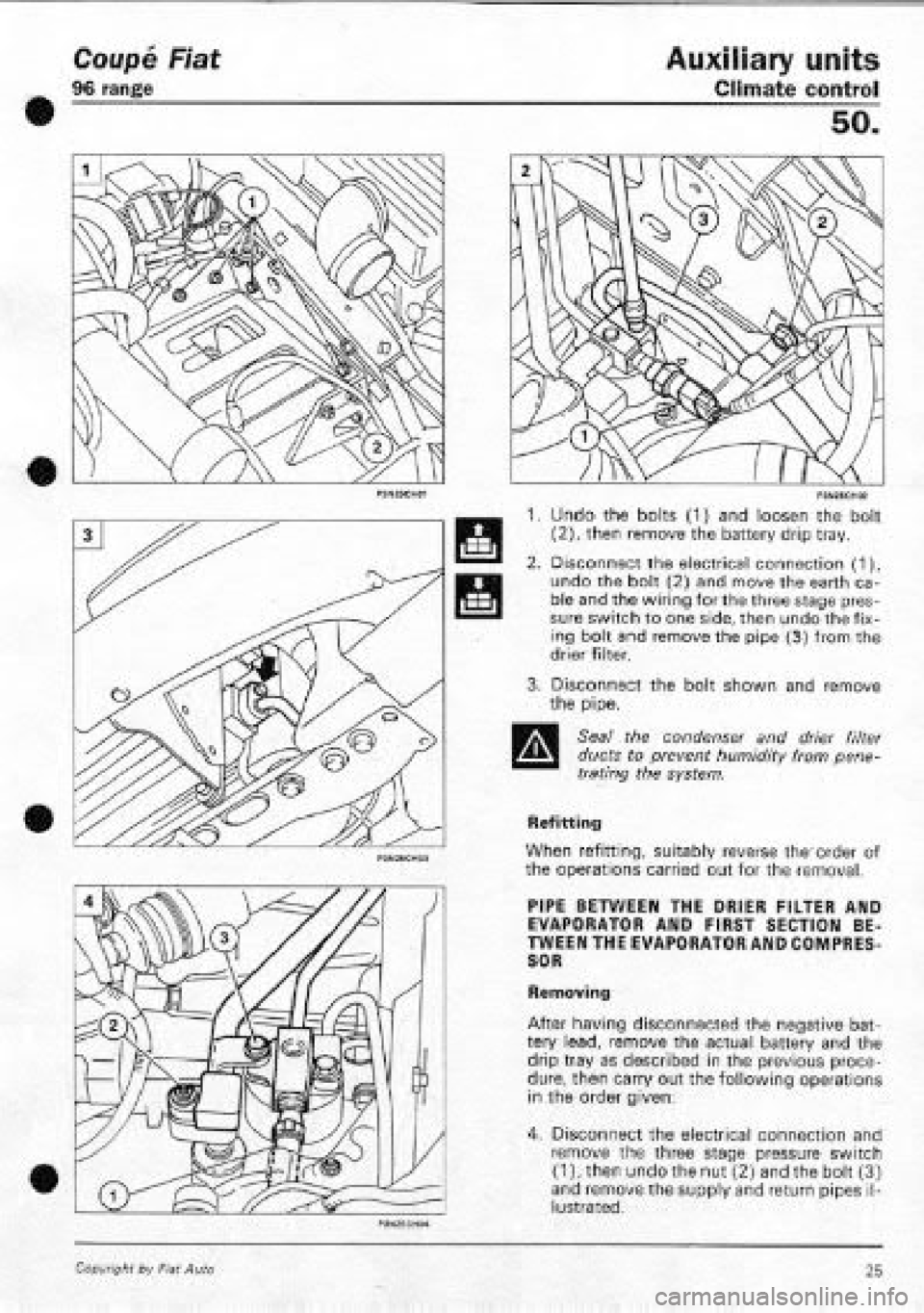 FIAT COUPE 1995  Workshop Manual 