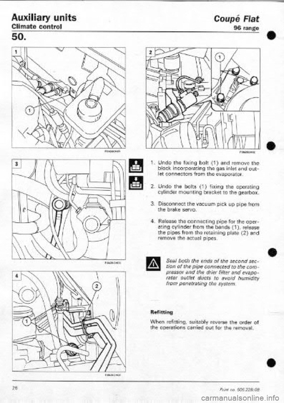 FIAT COUPE 1995  Workshop Manual 
