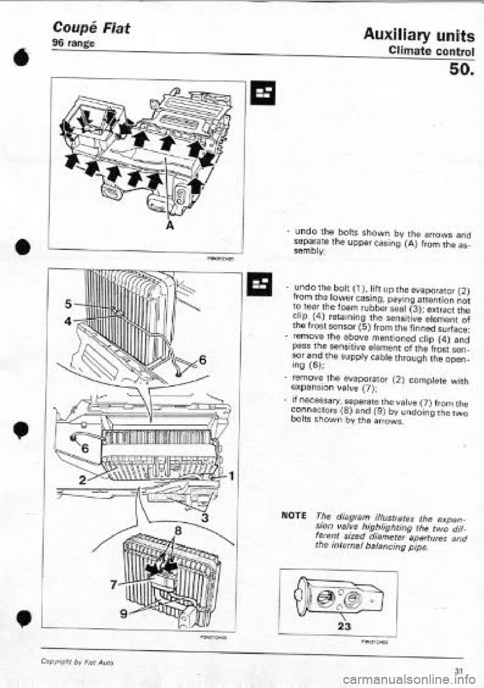 FIAT COUPE 1995  Workshop Manual 