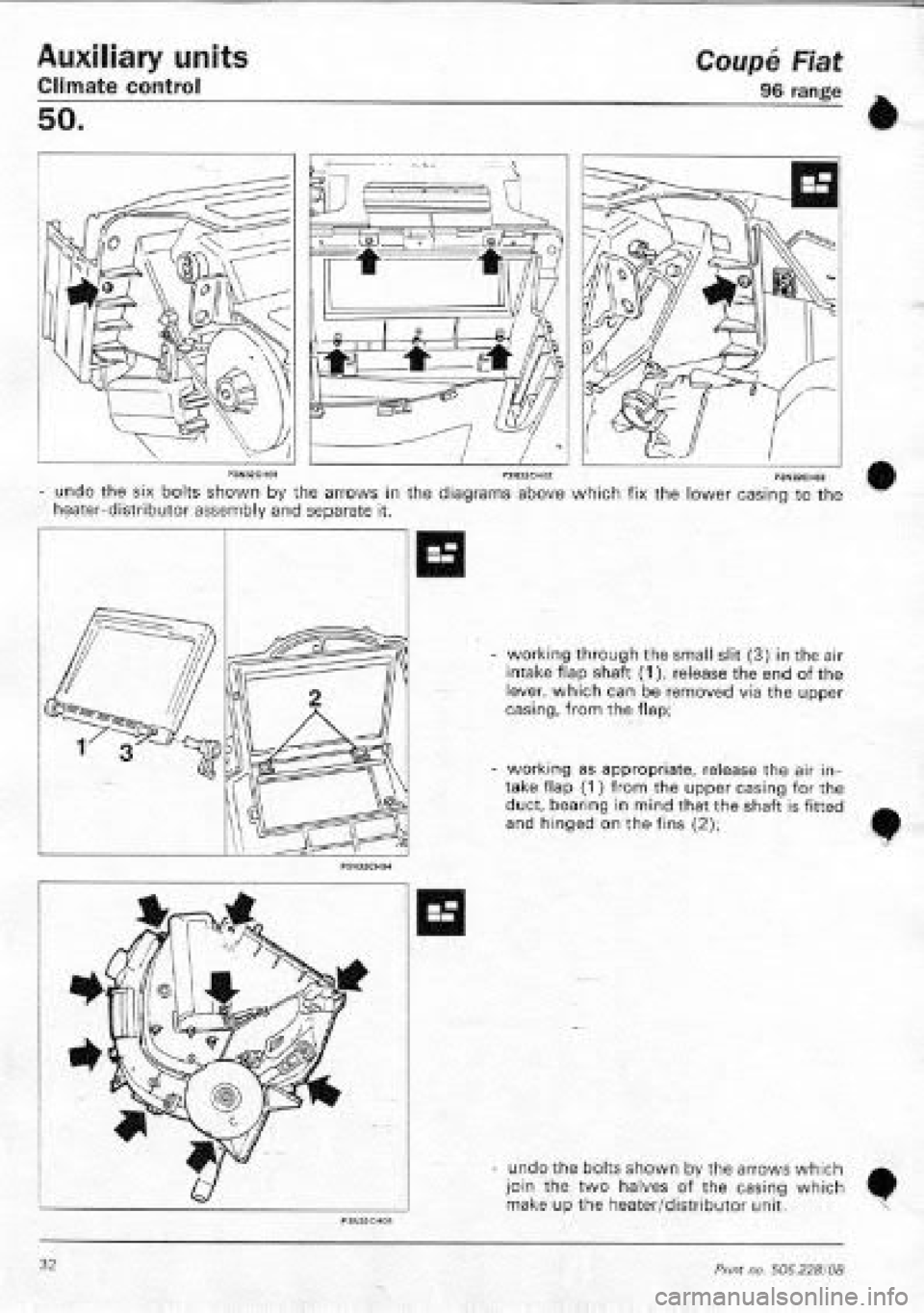 FIAT COUPE 1995  Workshop Manual 