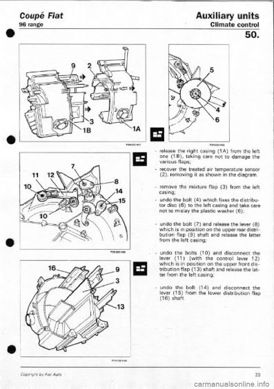 FIAT COUPE 1995  Workshop Manual 