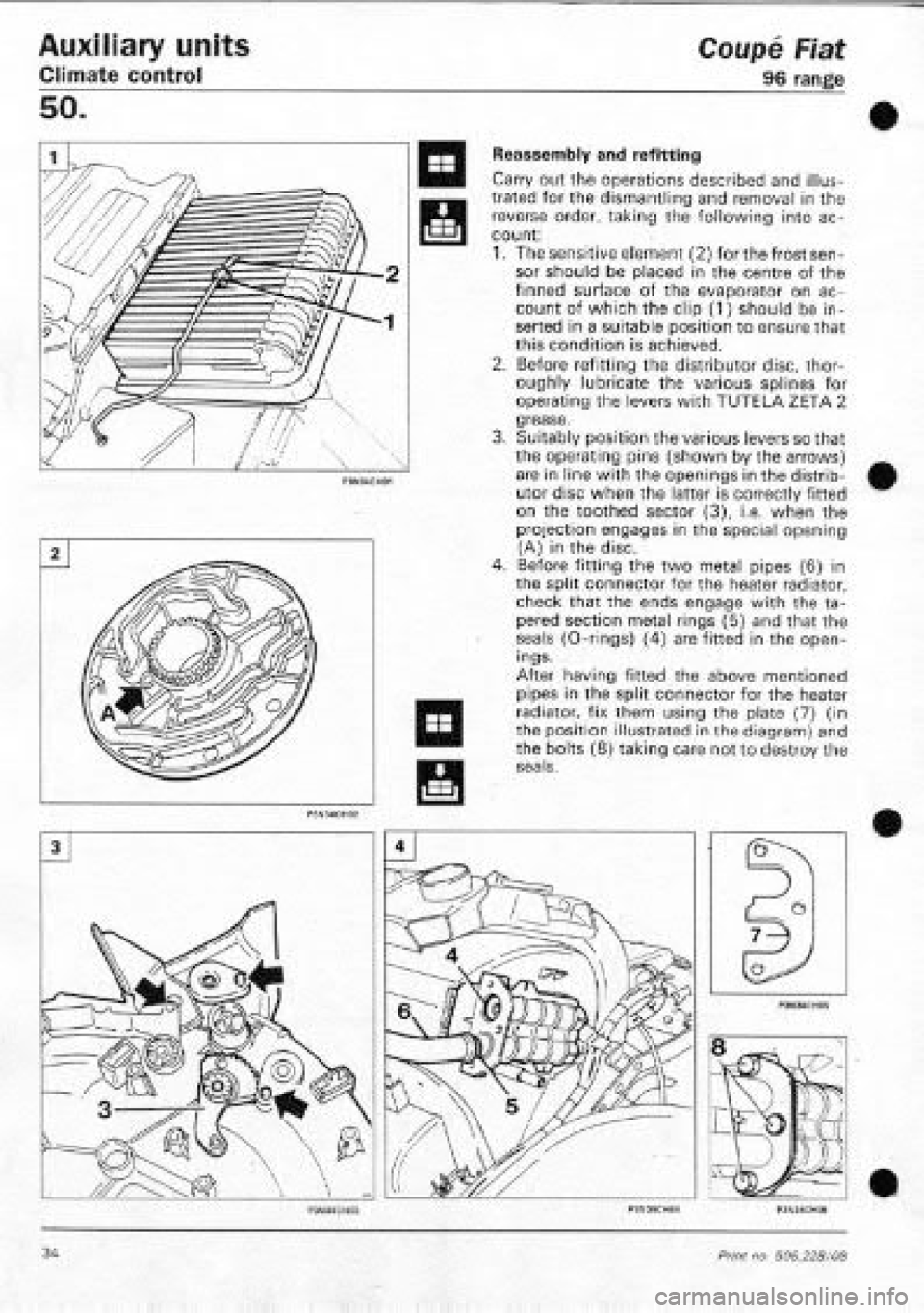 FIAT COUPE 1995  Workshop Manual 