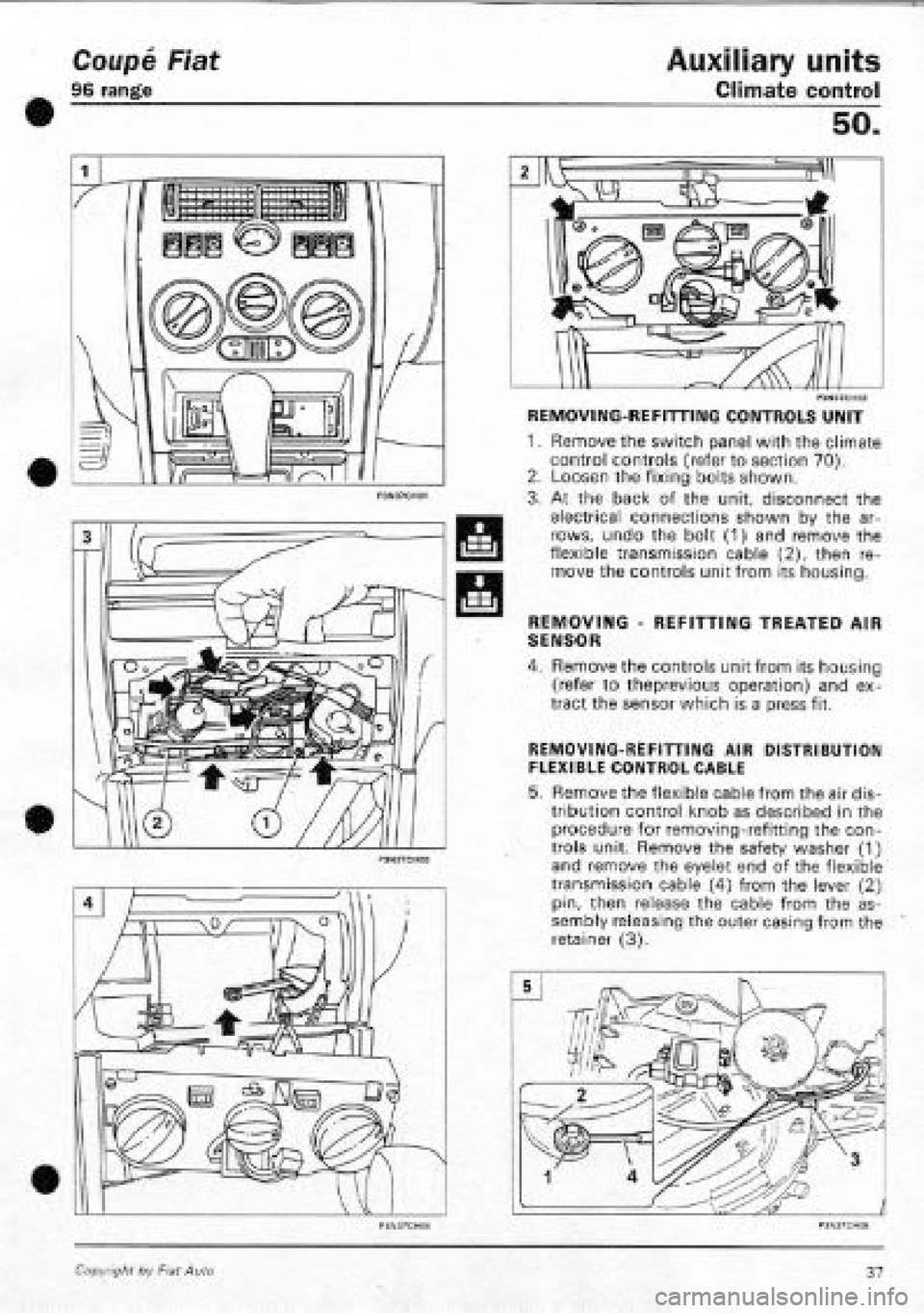 FIAT COUPE 1995  Workshop Manual 