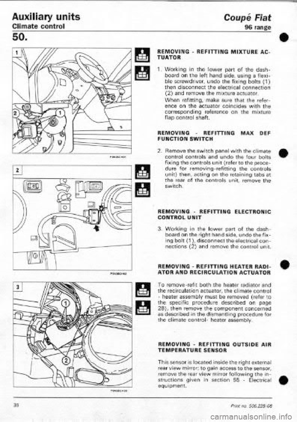 FIAT COUPE 1995  Workshop Manual 