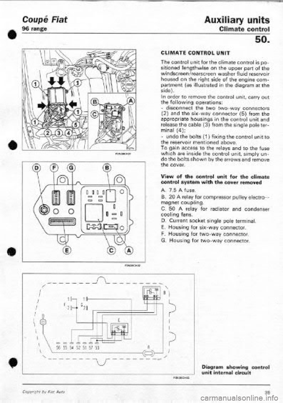 FIAT COUPE 1995  Workshop Manual 