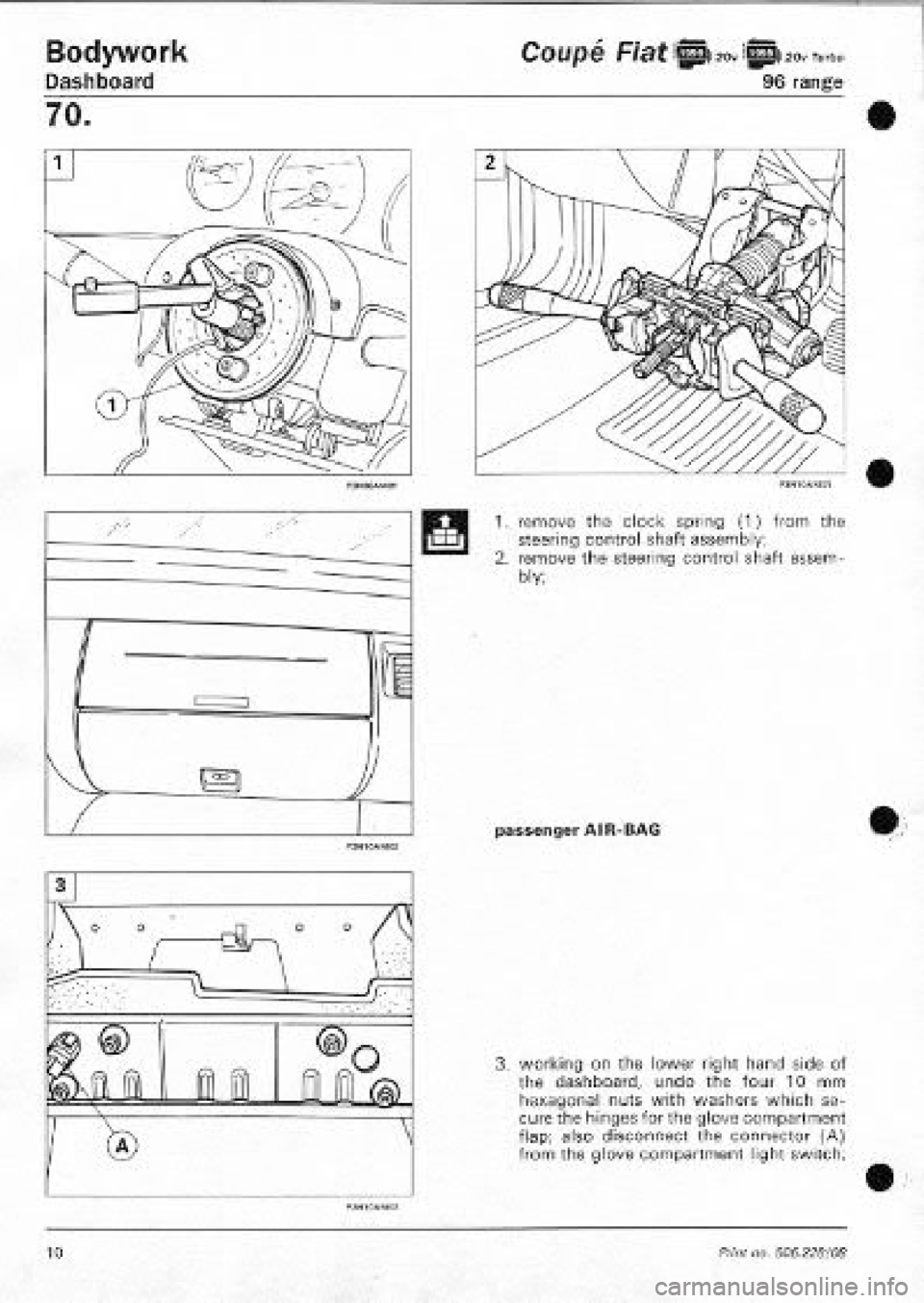 FIAT COUPE 1995  Workshop Manual 