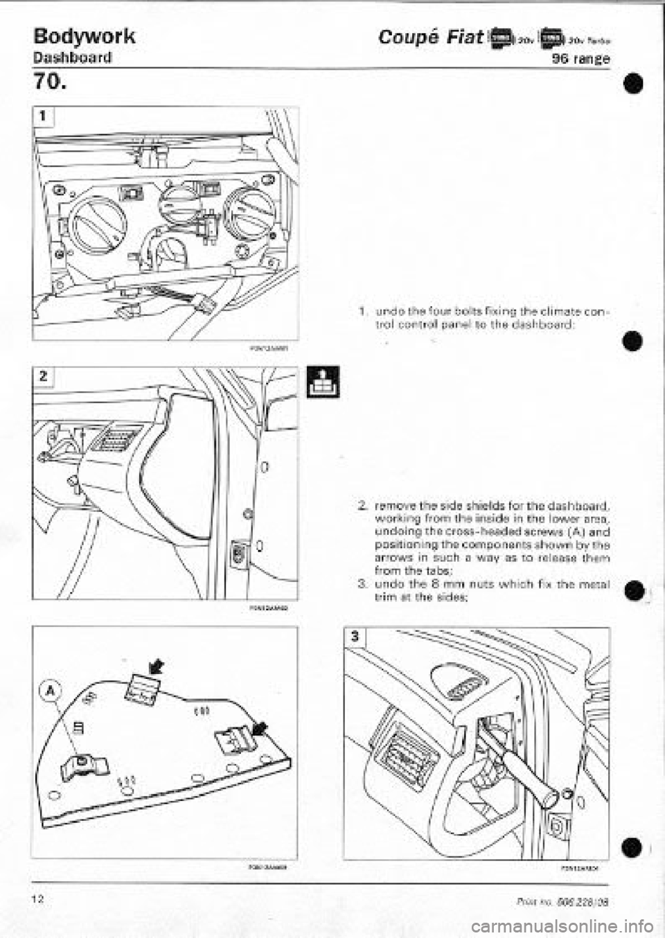 FIAT COUPE 1995  Workshop Manual 