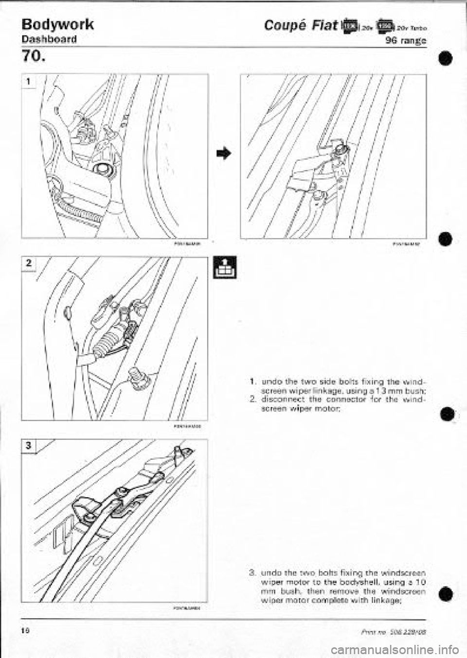 FIAT COUPE 1995  Workshop Manual 