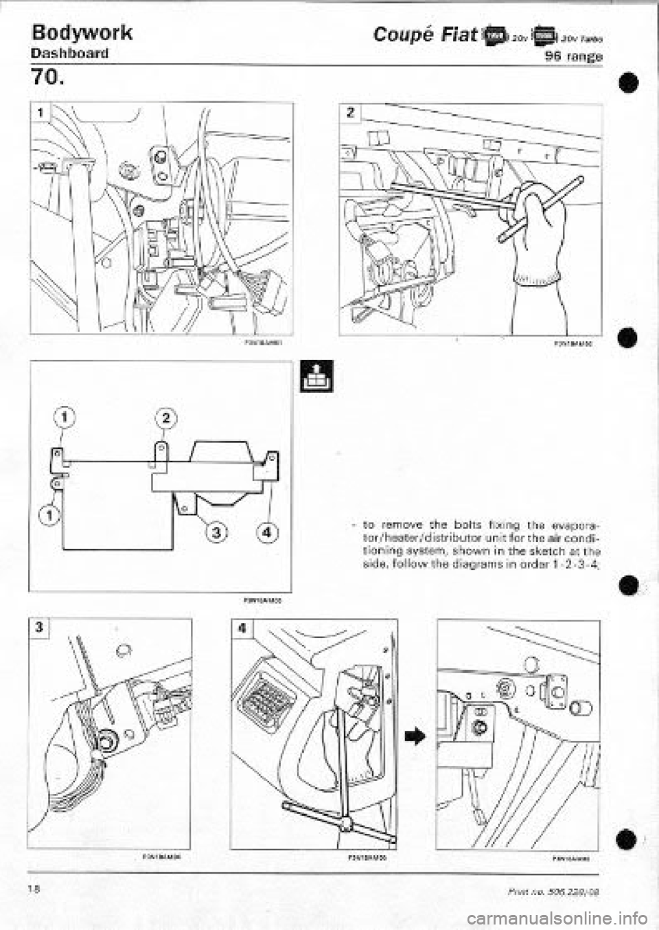 FIAT COUPE 1995  Workshop Manual 
