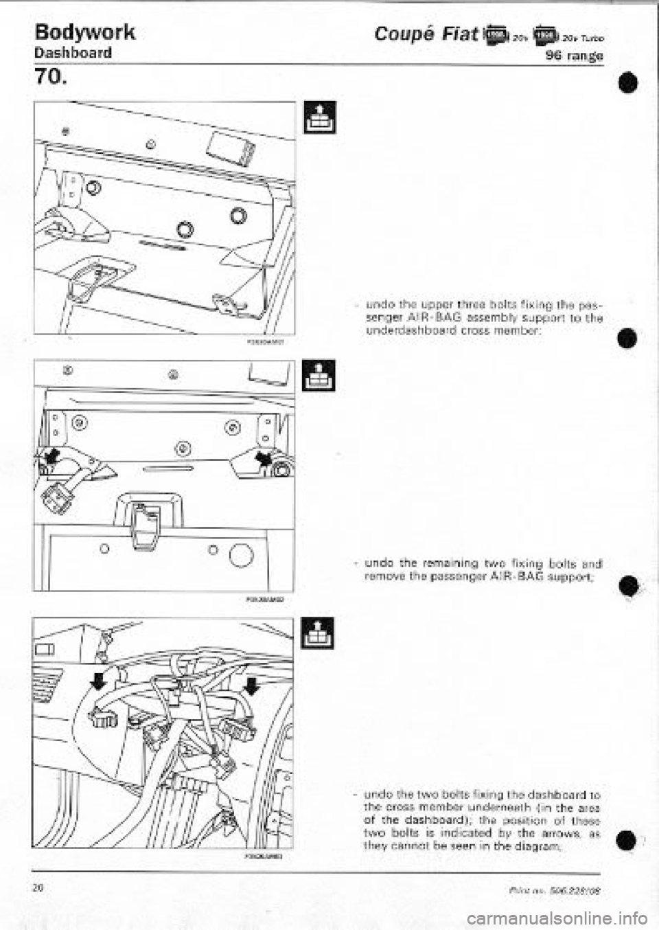 FIAT COUPE 1995  Workshop Manual 