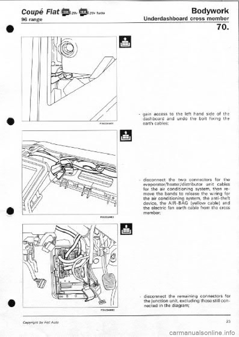 FIAT COUPE 1995  Workshop Manual 