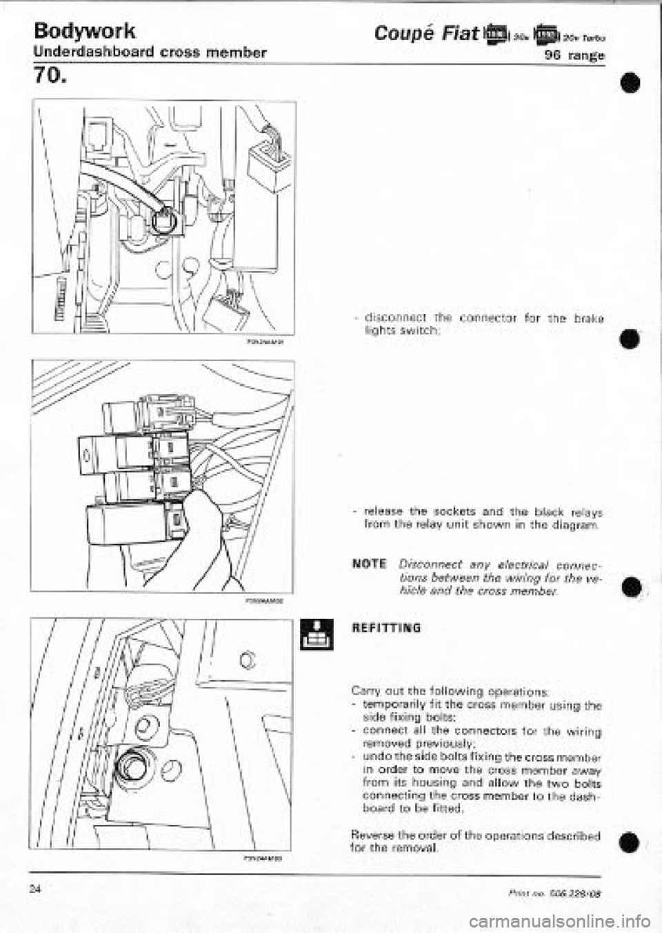 FIAT COUPE 1995  Workshop Manual 