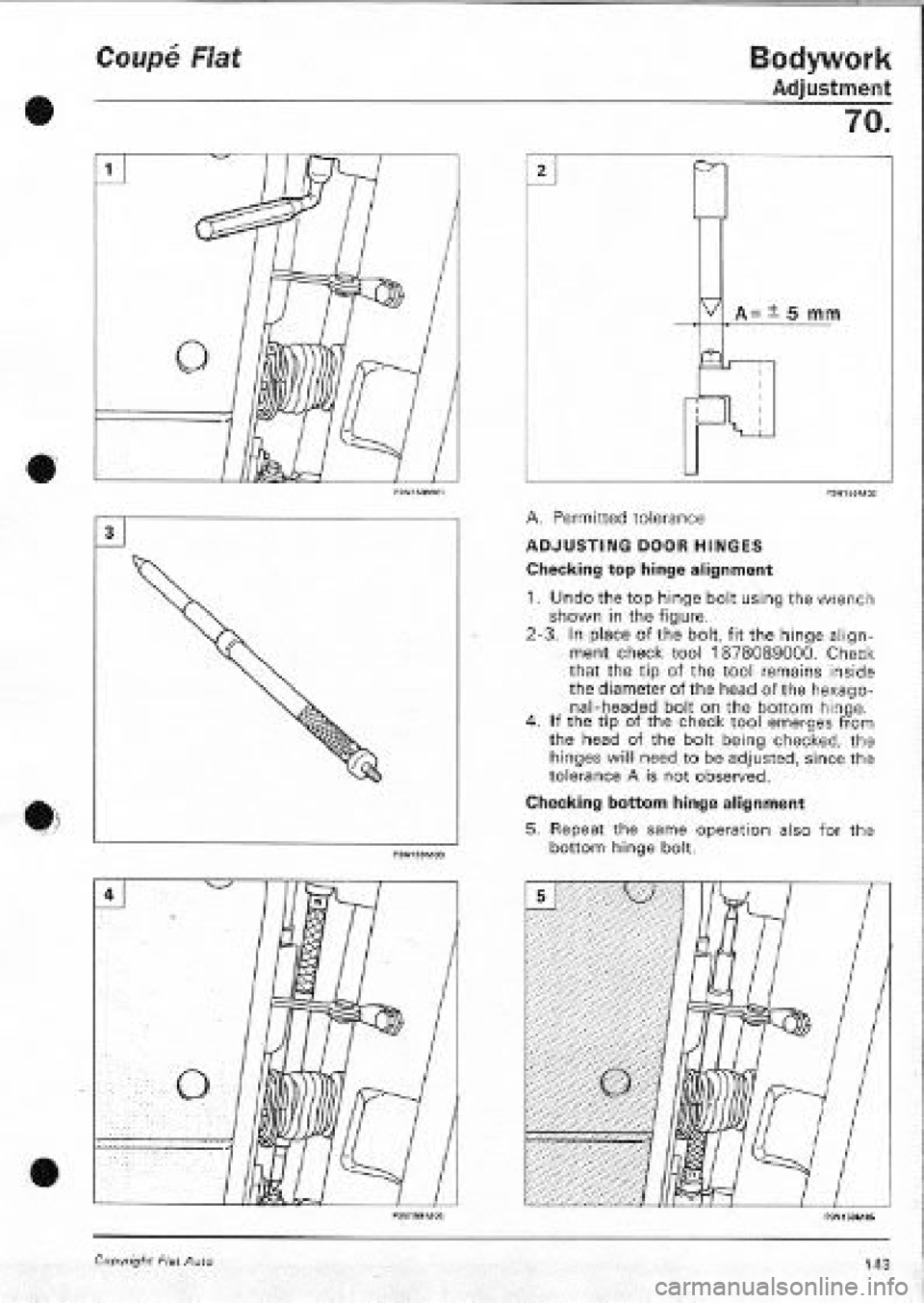 FIAT COUPE 1995  Workshop Manual 