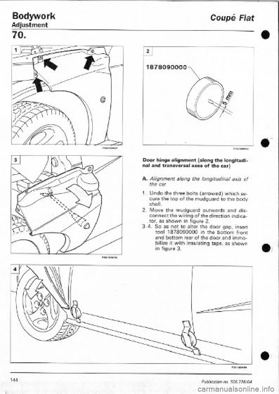 FIAT COUPE 1995  Workshop Manual 