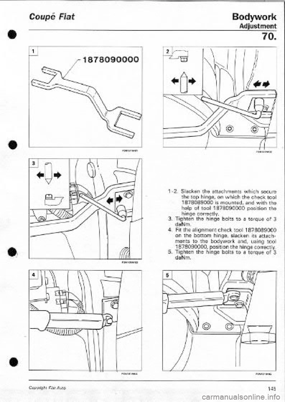 FIAT COUPE 1995  Workshop Manual 