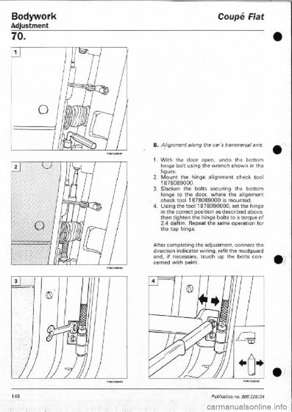 FIAT COUPE 1995  Workshop Manual 