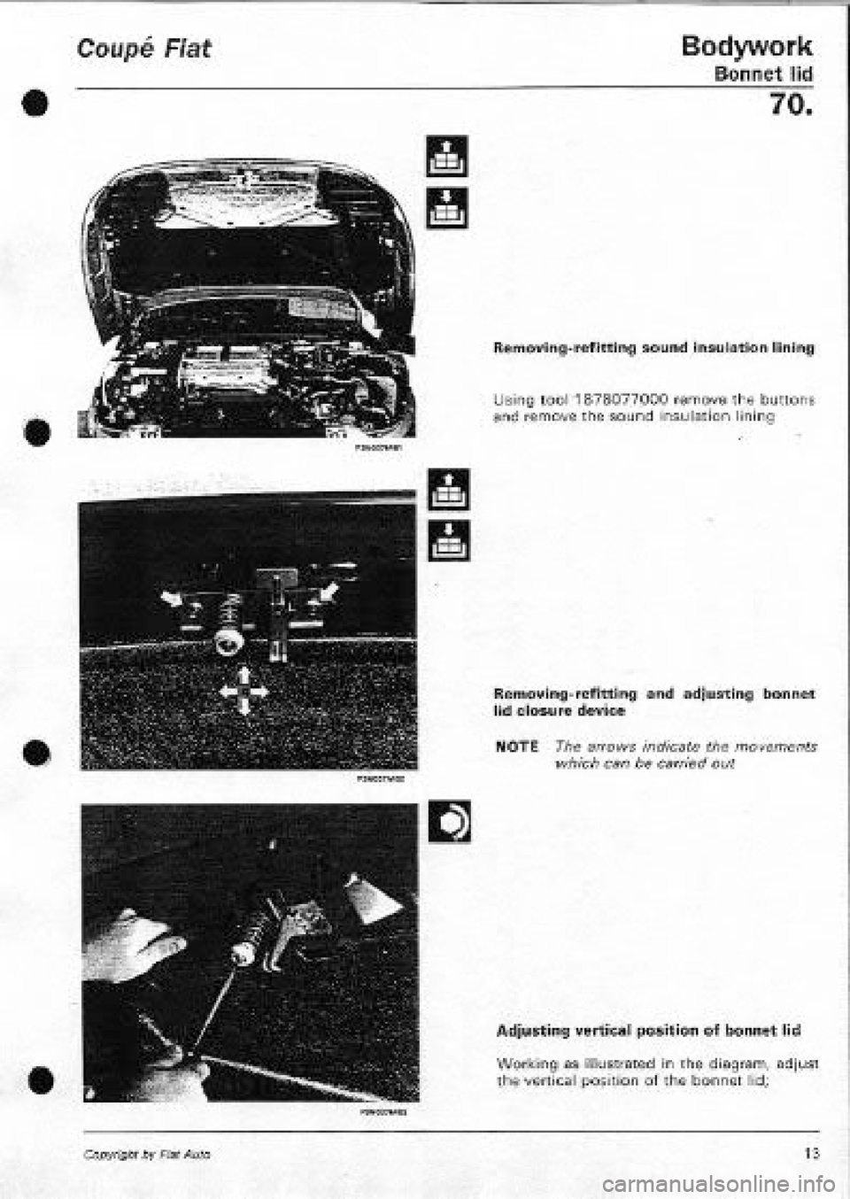 FIAT COUPE 1995  Workshop Manual 