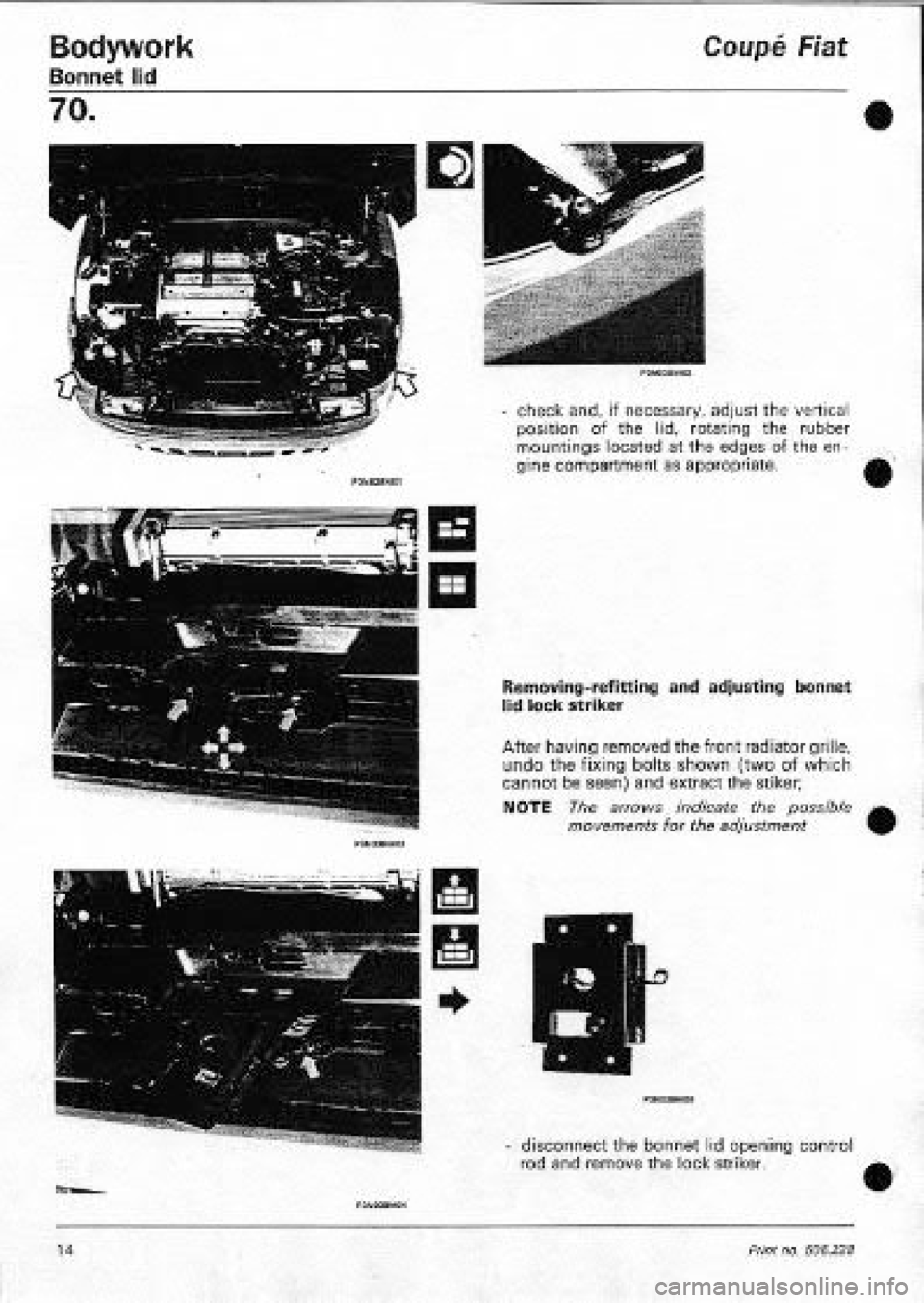 FIAT COUPE 1995  Workshop Manual 