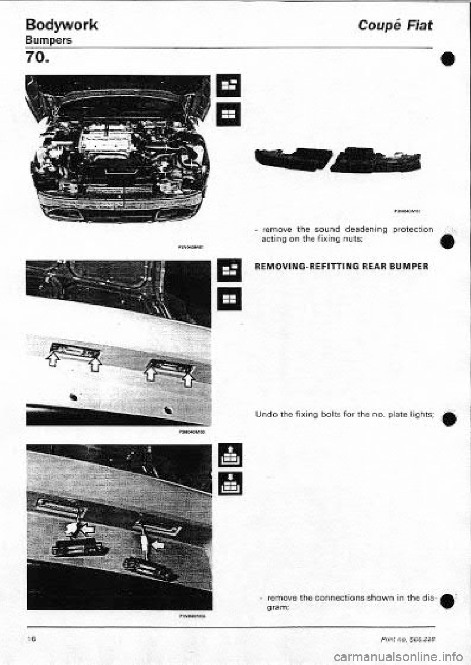 FIAT COUPE 1995  Workshop Manual 
