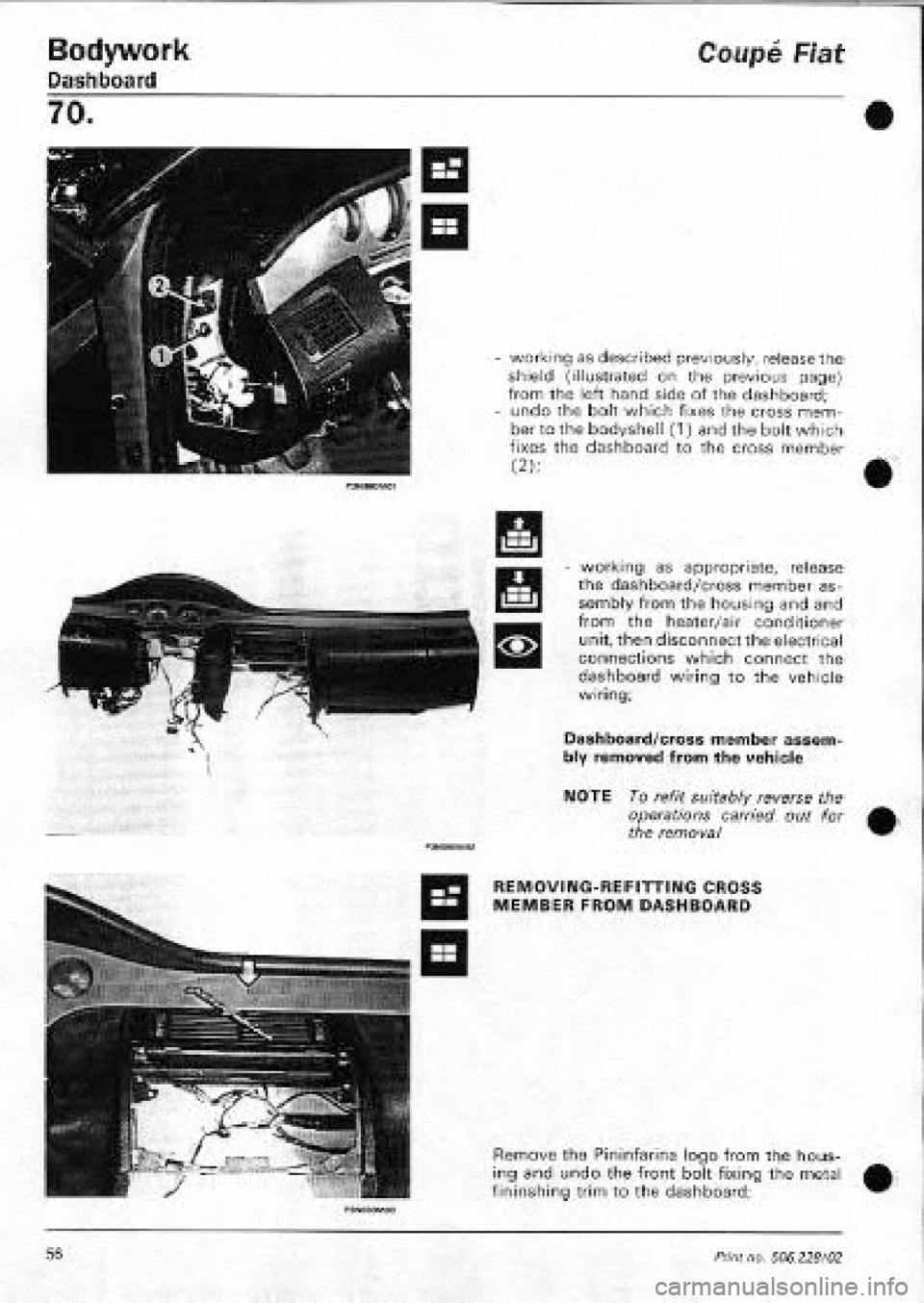 FIAT COUPE 1995  Workshop Manual 