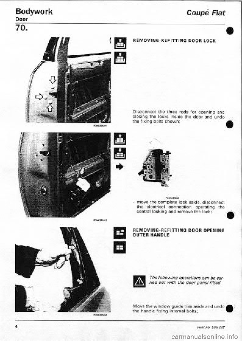 FIAT COUPE 1995  Workshop Manual 