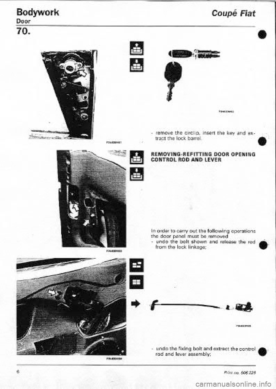 FIAT COUPE 1995  Workshop Manual 