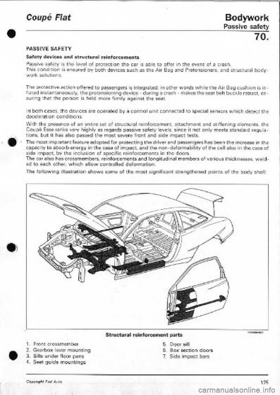 FIAT COUPE 1995  Workshop Manual 