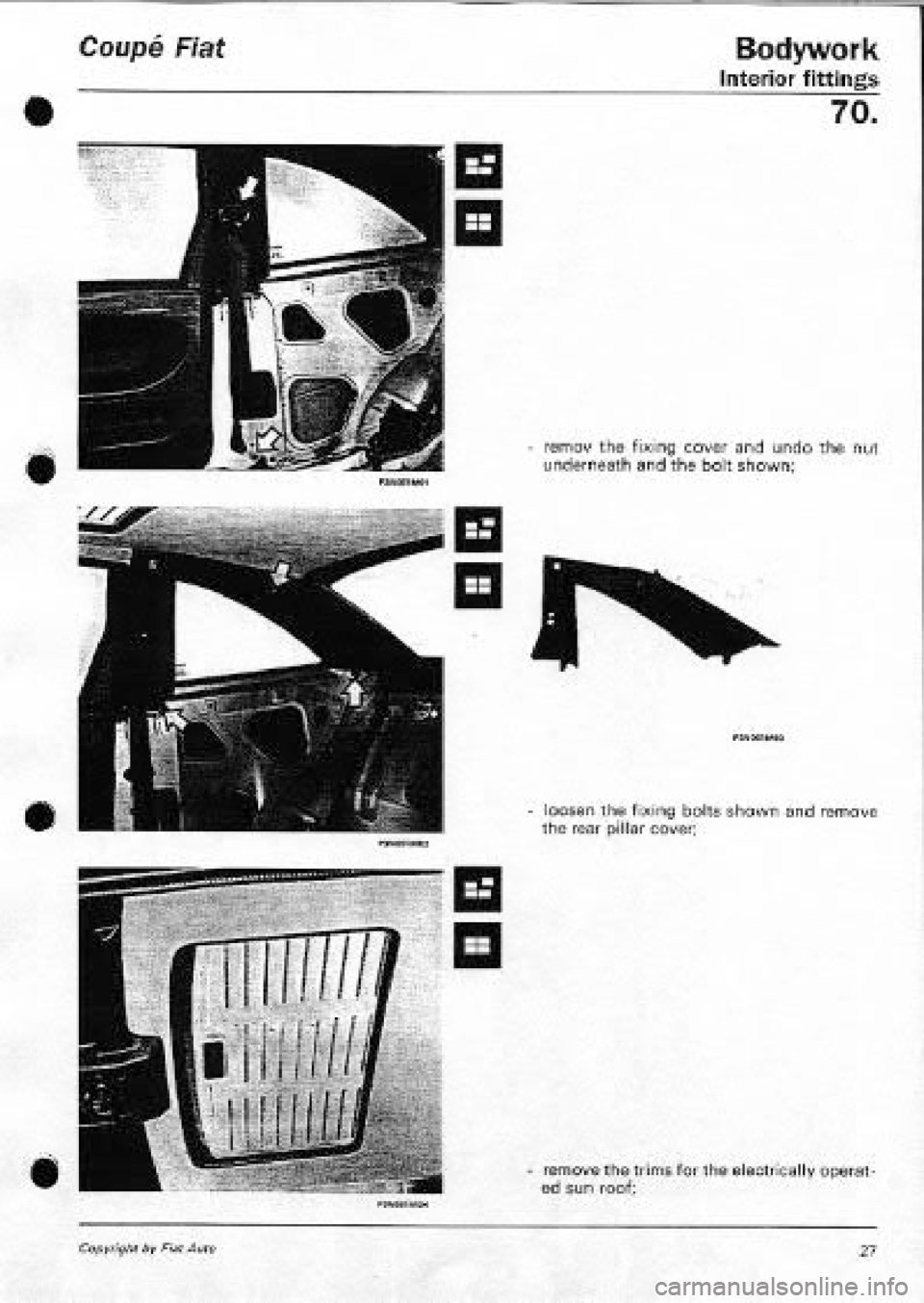 FIAT COUPE 1995  Workshop Manual 
