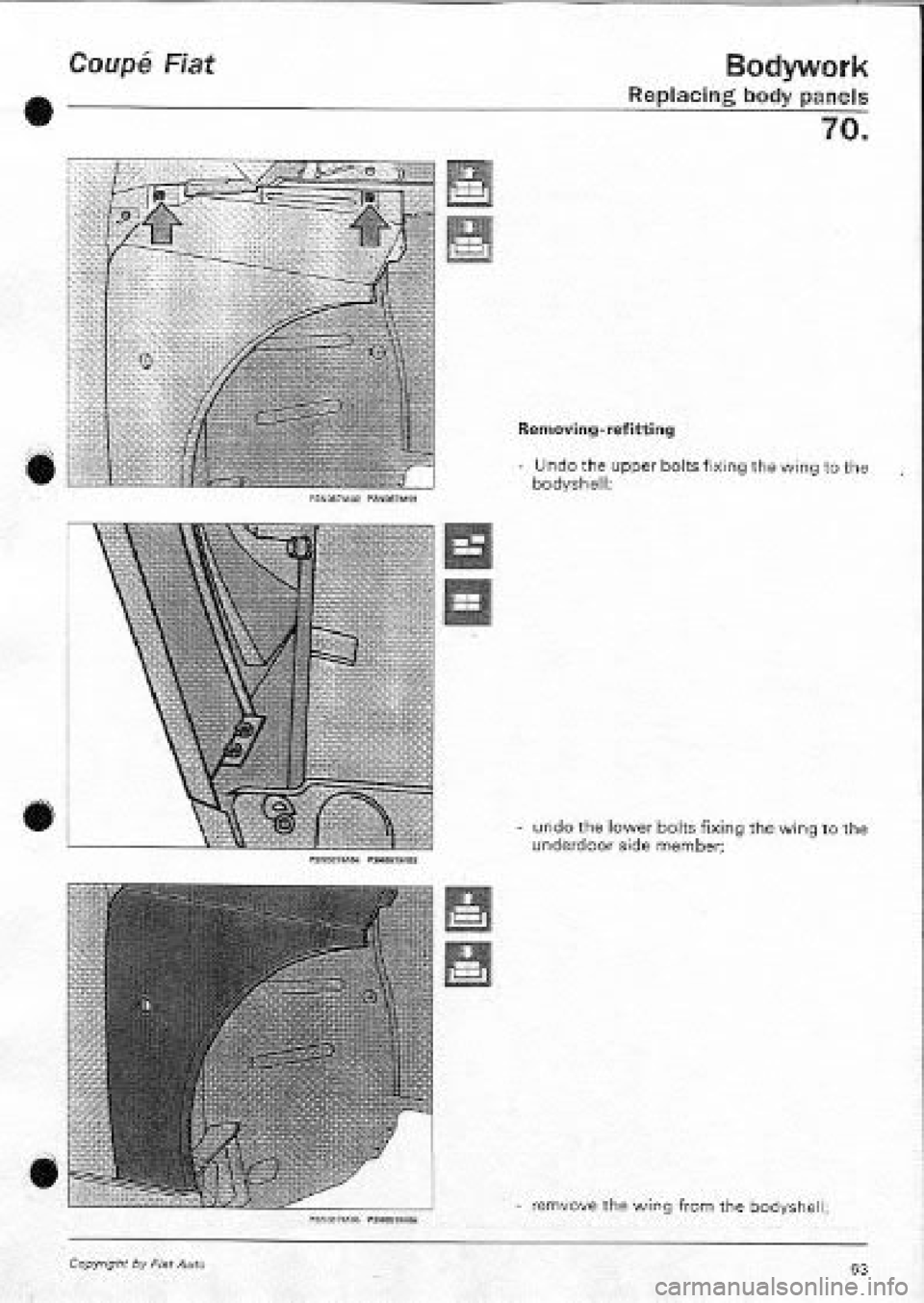 FIAT COUPE 1995  Workshop Manual 
