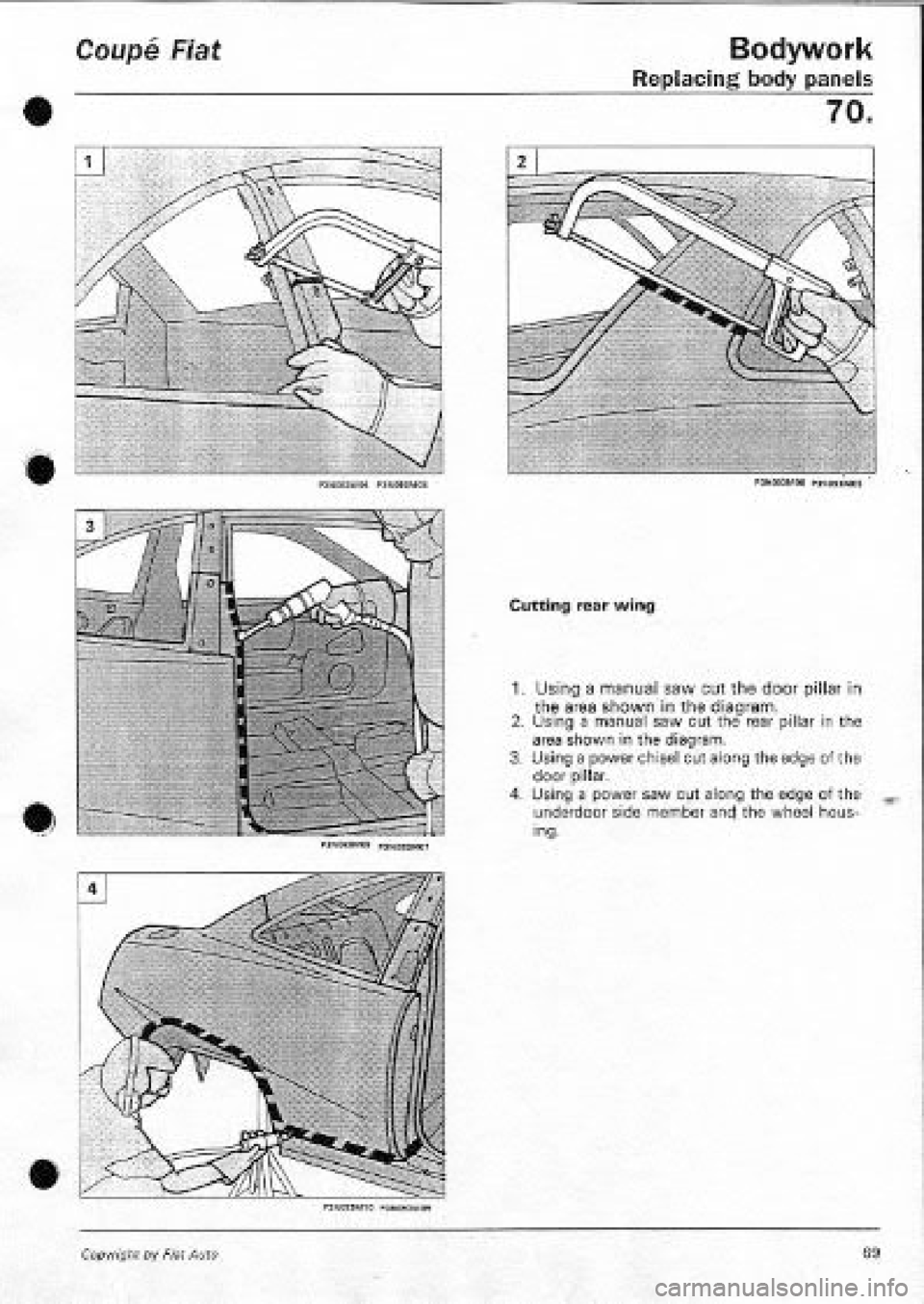 FIAT COUPE 1995  Workshop Manual 