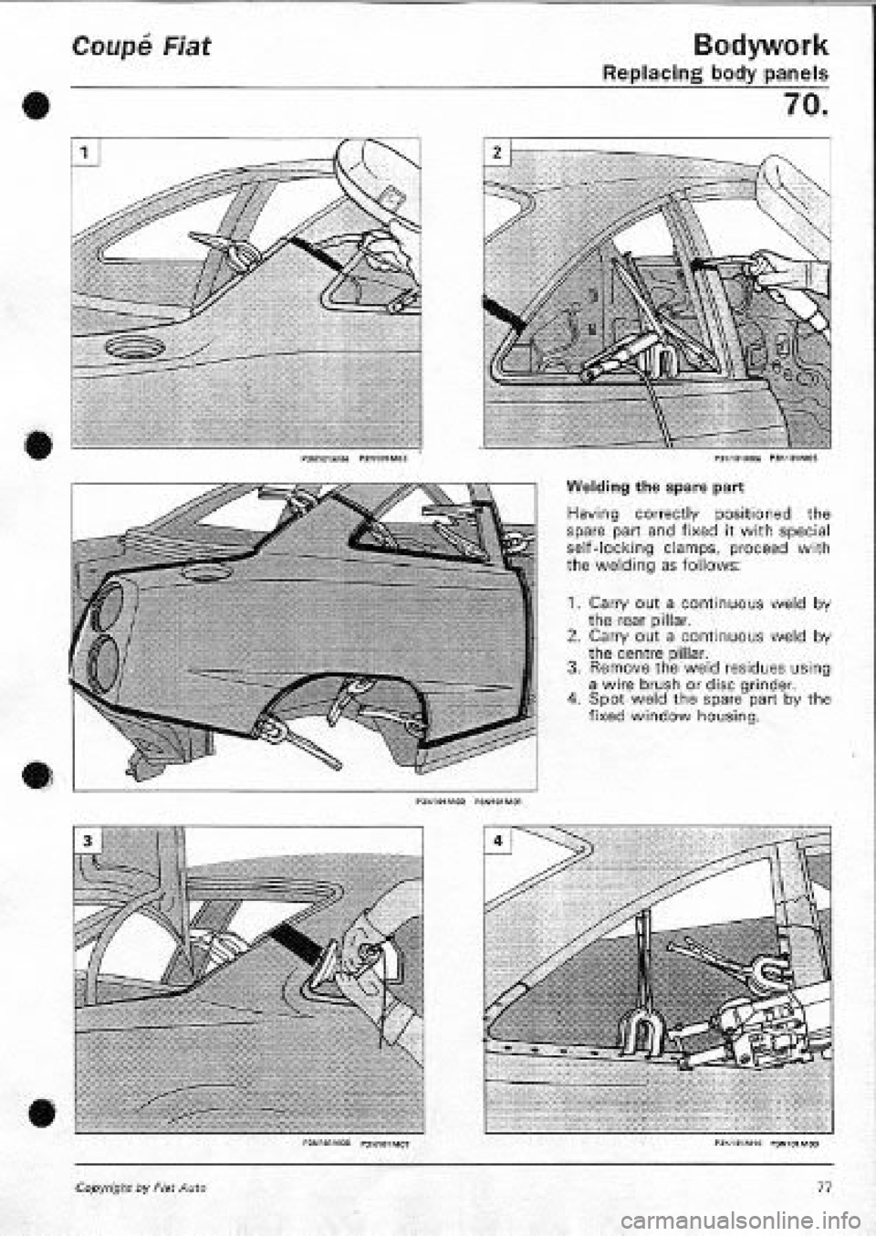 FIAT COUPE 1995  Workshop Manual 
