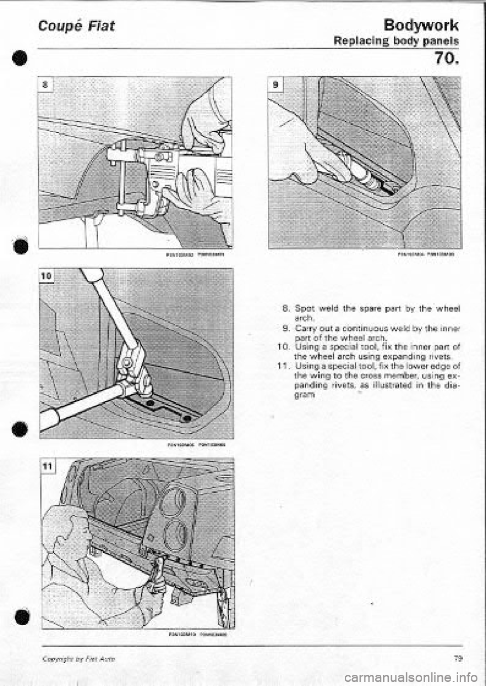 FIAT COUPE 1995  Workshop Manual 