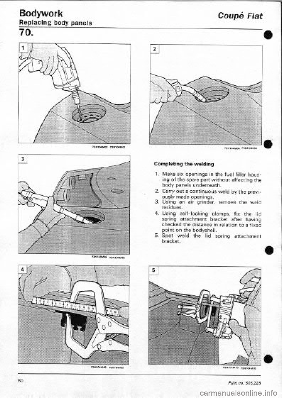 FIAT COUPE 1995  Workshop Manual 