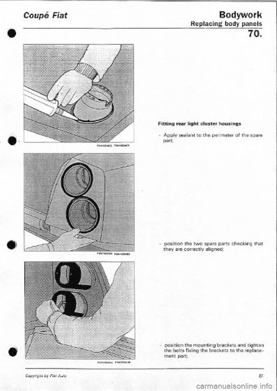 FIAT COUPE 1995  Workshop Manual 