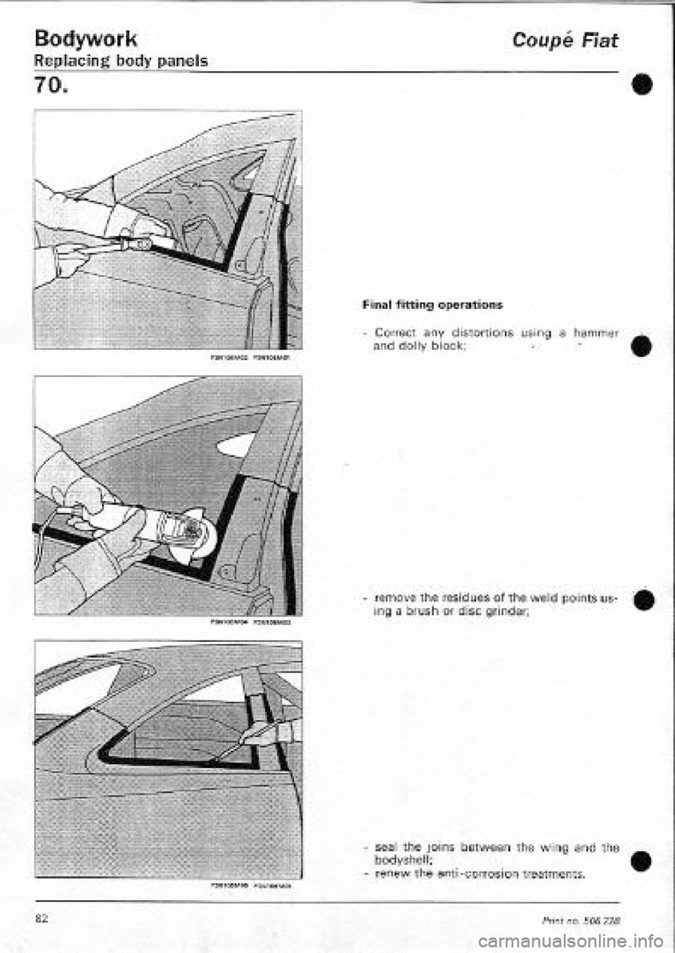 FIAT COUPE 1995  Workshop Manual 