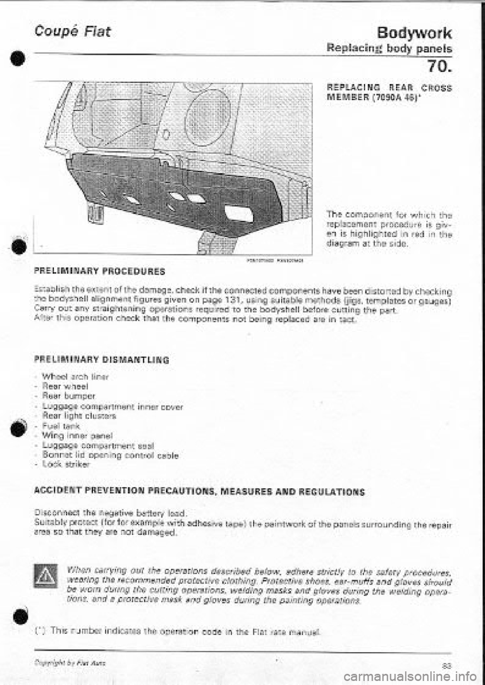 FIAT COUPE 1995  Workshop Manual 