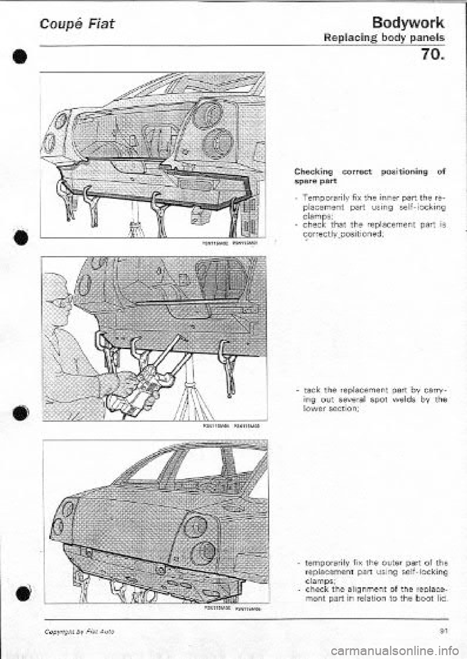 FIAT COUPE 1995  Workshop Manual 