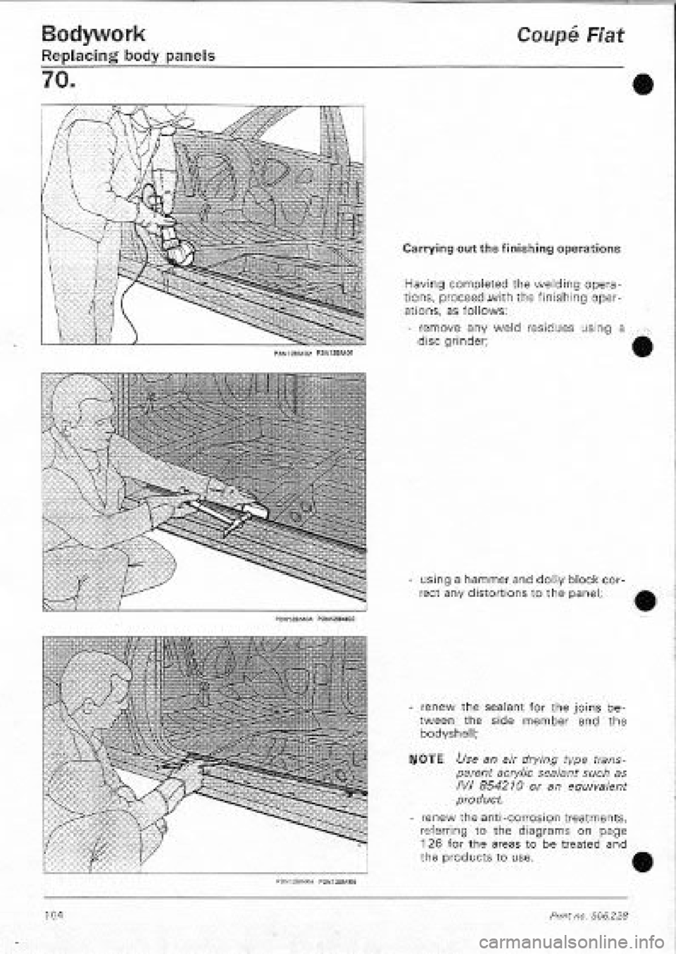 FIAT COUPE 1995  Workshop Manual 