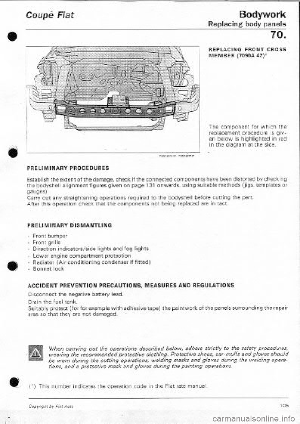FIAT COUPE 1995  Workshop Manual 