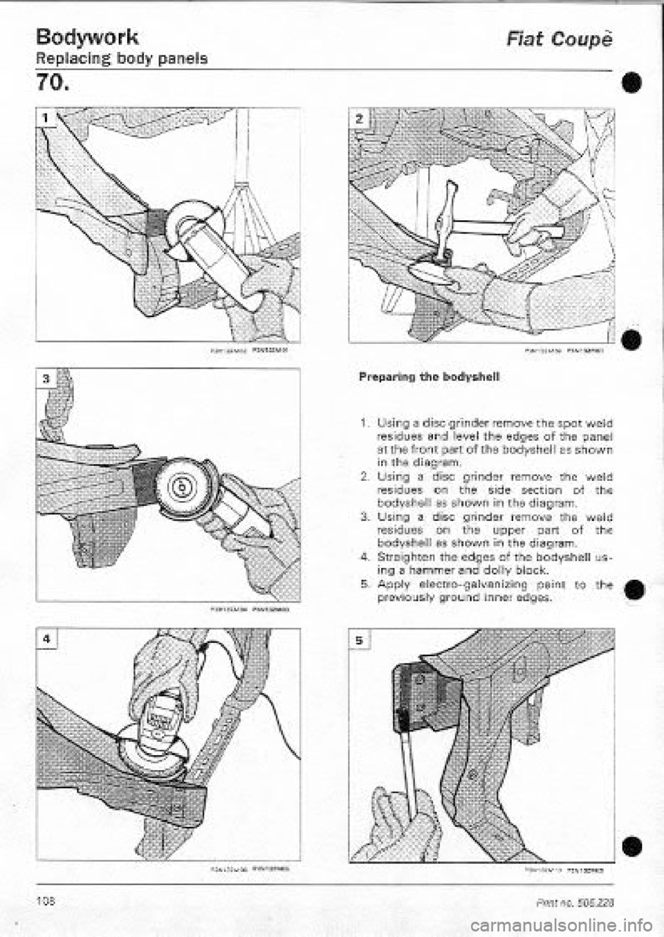 FIAT COUPE 1995  Workshop Manual 