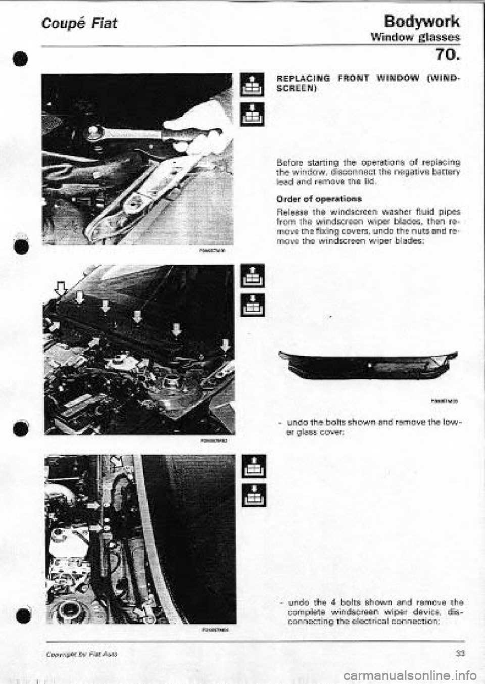 FIAT COUPE 1995  Workshop Manual 