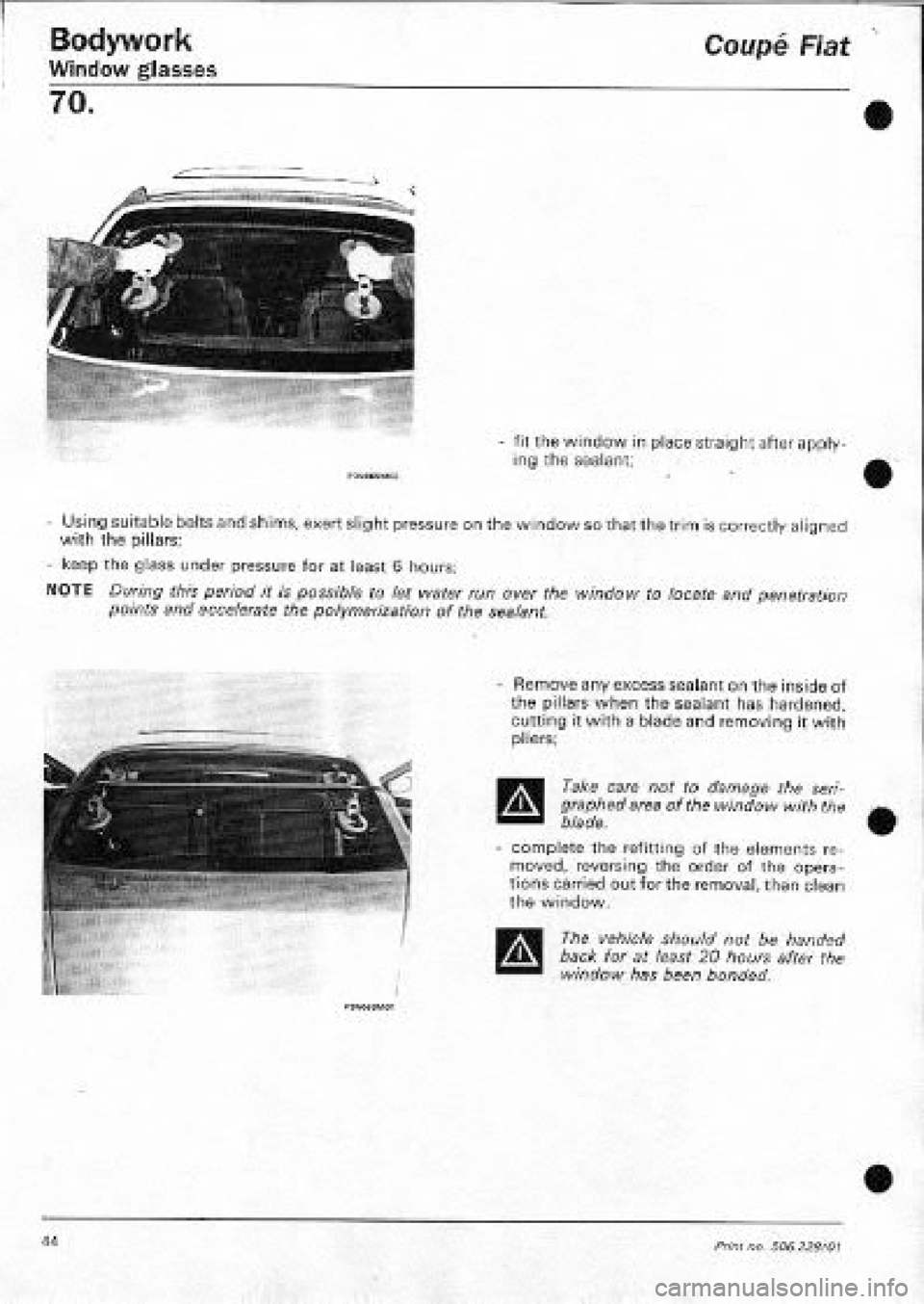 FIAT COUPE 1995  Workshop Manual 