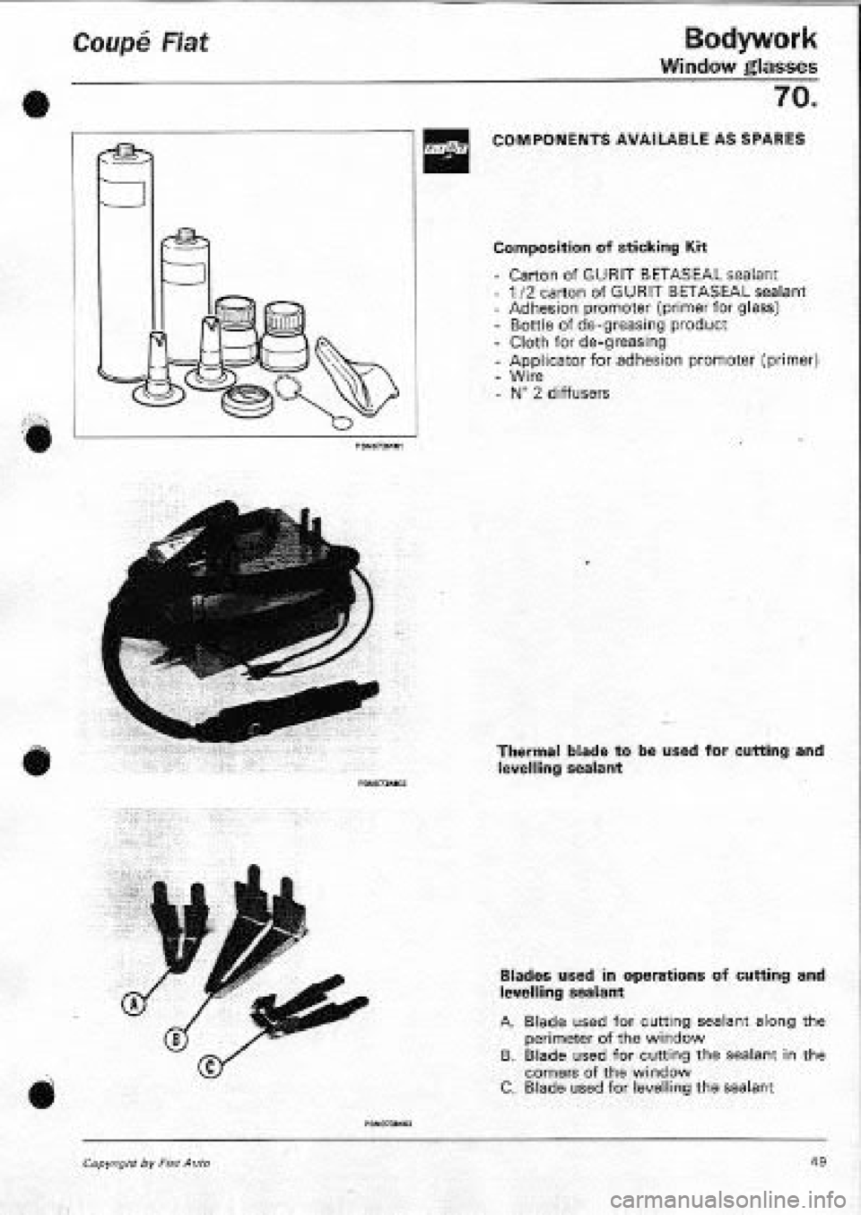 FIAT COUPE 1995  Workshop Manual 