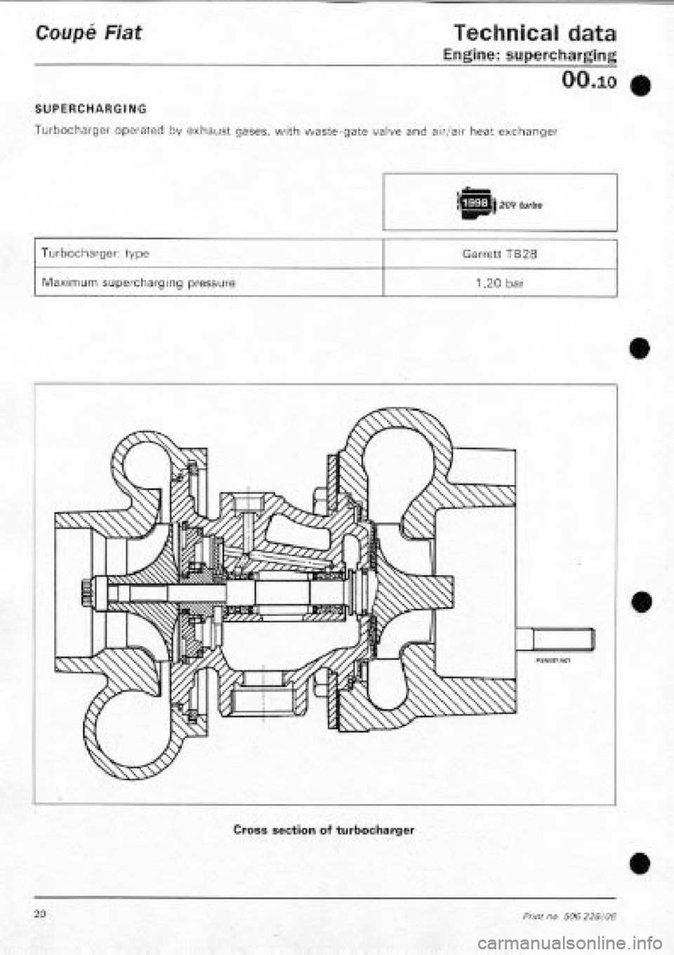 FIAT COUPE 1995  Workshop Manual 